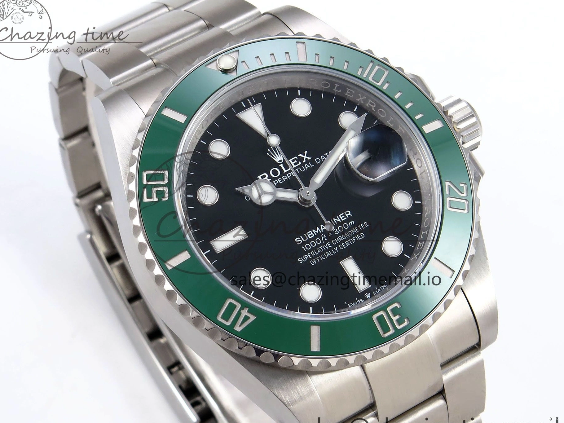 MiroTime 0509 Submariner 126610 LV HGF 1:1 Best Edition Green Bezel Black Dial on SS Bracelet SH3235 V OdorResistant 1265